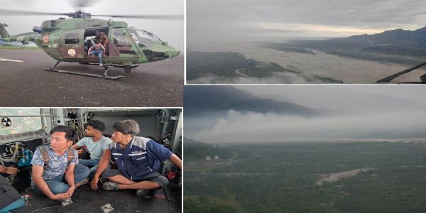 भूटान में भारतीय सेना का बचाव अभियान,बाढ़ प्रभावितों को सुरक्षित स्थानों तक पहुंचाया