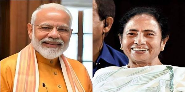 प्रधानमंत्री नरेन्द्र मोदी एवं मुख्यमंत्री ममता बनर्जी