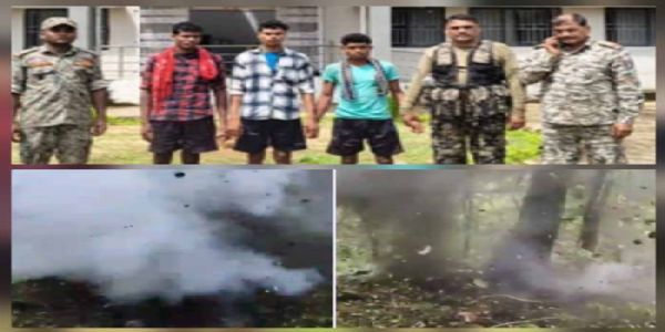 प्रेशर कुकर बम बरामद, आईईडी को लगाने वाले 3 नक्सली गिरफ्तार