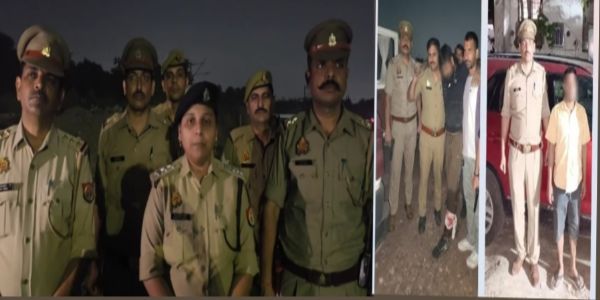 पुलिस मुठभेड़ में दो बदमाश गिरफ्तार, पैर में लगी गोली