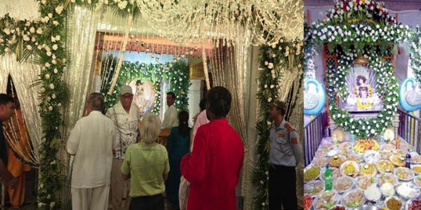 शरद पूर्णिमा पर श्रीकृष्ण जन्मभूमि की छटा हुई निराली