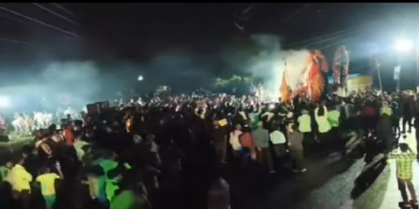 जबलपुरः महाकाली विसर्जन जुलूस में हादसा, हाईटेंशन लाईन की चपेट में आने से दो लोगों की मौत, कई घायल