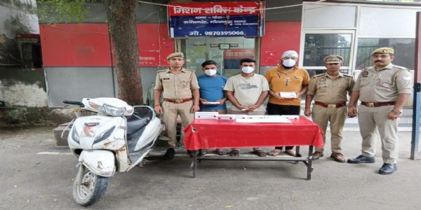 तीन शातिर अंतर्राज्यीय वाहन चोर गिरफ्तार