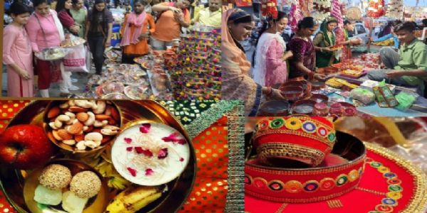 करवा चौथ की तैयारियां शुरू, बाजारों में आई रौनक