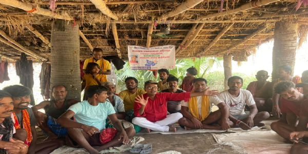नालंदा में मतदान प्रतिशत बढ़ाने को लेकर चलाया गया मतदाता जागरूकता अभियान