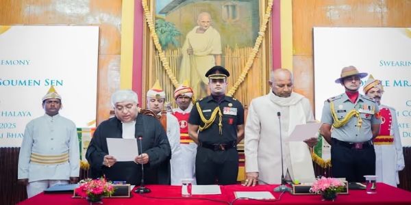 न्यायमूर्ति सौमेन सेन ने मेघालय उच्च न्यायालय के मुख्य न्यायाधीश के रूप में ली शपथ