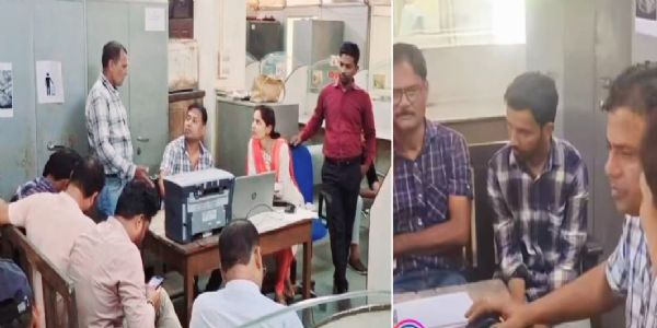 पन्नाः ढाई हजार रुपये रिश्वत लेते कम्प्यूटर आपरेटर रंगेहाथों गिरफ्तार