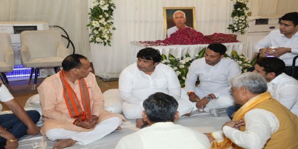 भाजपा प्रदेश अध्यक्ष ने विधायक मुकेश शर्मा के चाचा के निधन पर जताया शोक