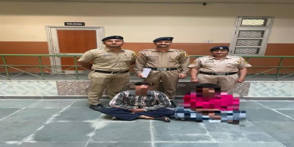 पोंटा में एक व्यक्ति महिला साथी के साथ 5 किलो 70 ग्राम भुक्की के साथ दबोचे 