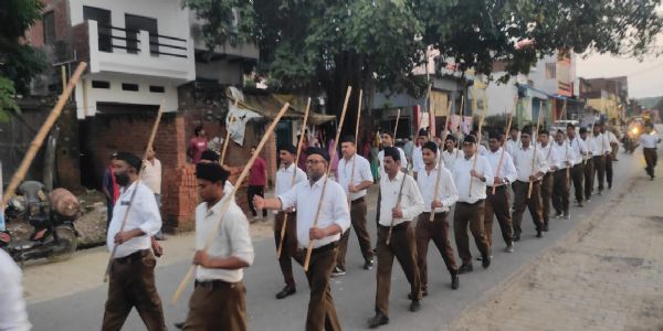 संघ के शताब्दी वर्ष पर चुनार में गूंजा राष्ट्रभक्ति का स्वर