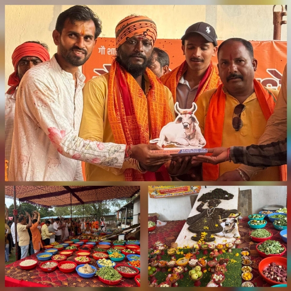 गोपाष्टमी पर हैप्पी कामधेनु गौशाला में गौ-सेवकों का किया सम्मान