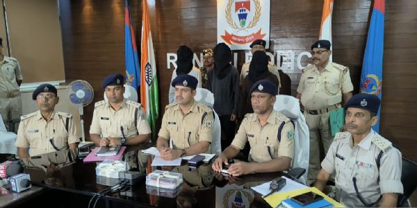 रांची में 5.60 लाख के ब्राउन शुगर के साथ तीन तस्कर गिरफ्तार