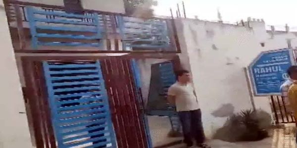 वह मकान जहां से पुलिस ने बरामद किया विस्फोटक पदार्थ