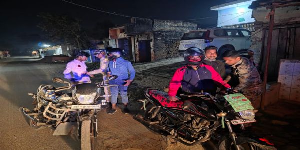 एसएसपी सारण के नेतृत्व में रात्रि में विशेष चेकिंग अभियान संचालित