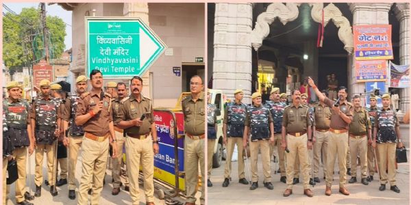 विंध्यवासिनी धाम बना नो-व्हीकल जोन, सुरक्षा के कड़े इंतज़ाम