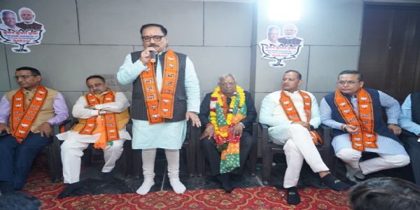 भाजपा नेताओं ने चांदनी चौक में नगर निगम उपचुनाव के लिए किया कार्यालय का उद्घाटन