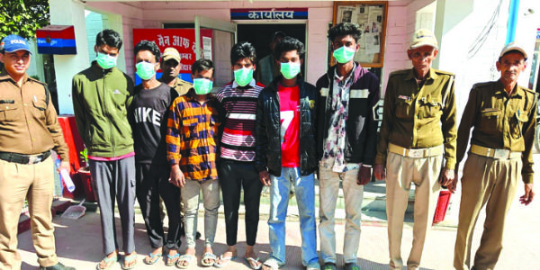 हुड़दंग मचाने वाले छह गिरफ्तार
