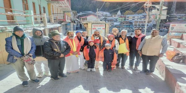 गंगोत्री से रामेश्वरम तक जल संवाद अभियान का गंगोत्री धाम से शुभारंभ