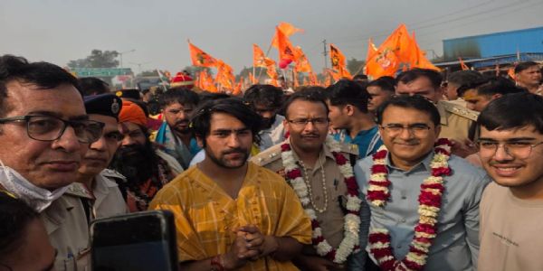 होडल से मथुरा रवाना हुई ‘सनातन एकता पदयात्रा’