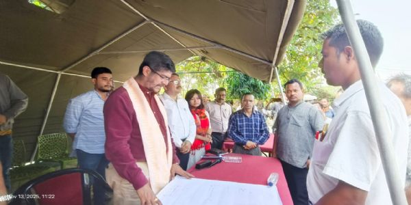 भारत-भूटान सीमा क्षेत्र में तामुलपुर जिला प्रशासन की विशेष बैठक