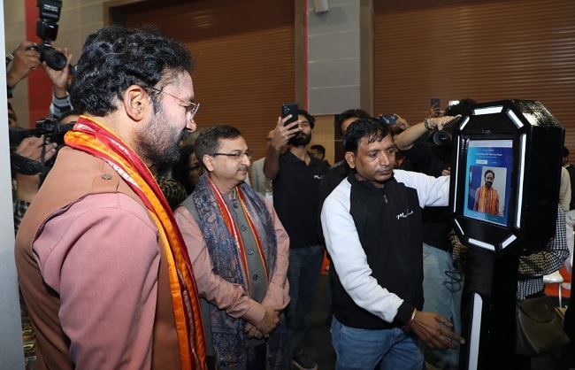 आईआईटीएफ 2025 में खान मंत्रालय के पैवेलियन का उद्घाटन करते जी. किशन रेड्डी