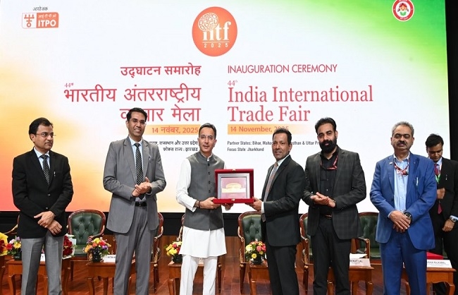 आईआईटीएफ-2025’ को संबोधित करते जितिन प्रसाद आईआईटीएफ-2025’ को संबोधित करते जितिन प्रसाद