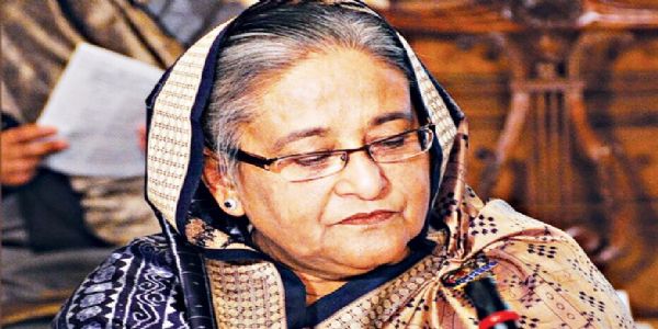 बांग्लादेश की अपदस्थ प्रधानमंत्री शेख हसीना। फोटो - द डेली स्टार बांग्लादेश की अपदस्थ प्रधानमंत्री शेख हसीना। फोटो - द डेली स्टार