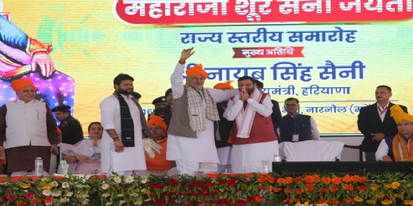 नारनौल में मुख्यमंत्री ने खोला विकास का पिटारा, करोड़ों की दी सौगात