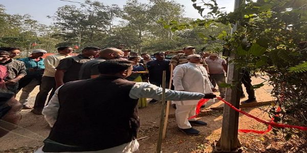 दिलीप घोष का दौरा मुराकाटा में एसआईआर केंद्र और वातिस्तंभ का उद्घाटन