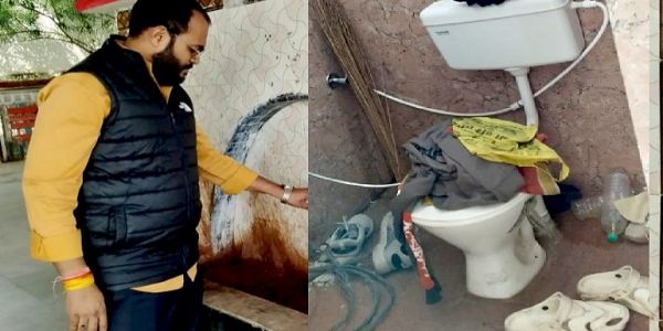 विदिशाः गंज बासौदा रेलवे स्‍टेशन पर ना रेल नीर, न सफाई, हर तरफ गंदगी का अंबार