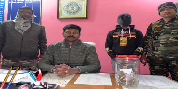 गांजा के साथ विक्रेता गिरफ्तार, भेजा गया जेल