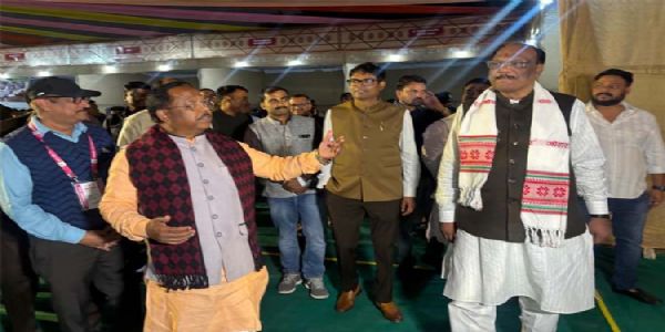 केन्द्रीय राज्यमंत्री दुर्गा दास उइके ने जनजातीय गौरव दिवस कार्यक्रम की तैयारियों का लिया जायजा