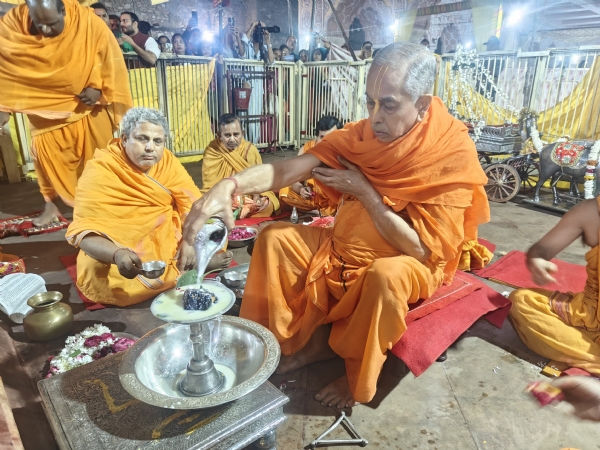 देवउठनी एकादशी महोत्सव:ठाकुर श्रीजी का वैदिक मंत्रोचारण के साथ हुआ पंचामृत अभिषेक