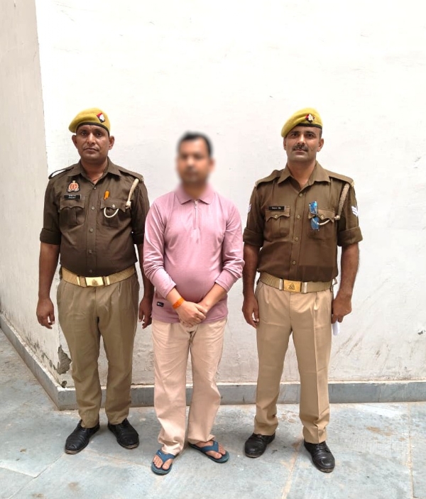 दहेज हत्या में गिरफ्तार युवक।