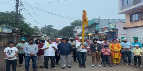 राजगढ़ः श्री गुरुनानक देव महाराज के प्रकाश पर्व की तैयारियां शुरु,निकाली प्रभातफेरी