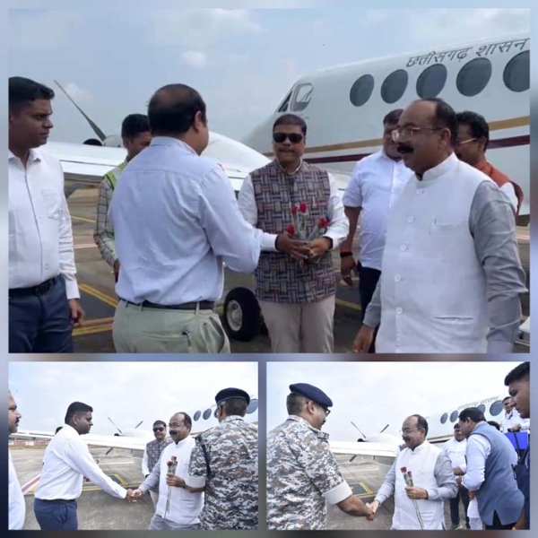 उप मुख्यमंत्री अरुण साव व  मंत्री केदार जगदलपुर पंहुच