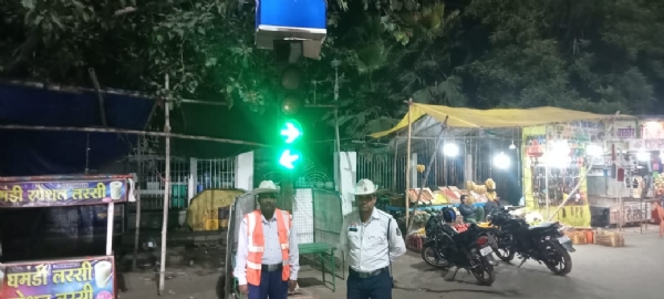 जांजगीर मुख्यालय में ट्रैफिक सिग्नल लाइट का शुभारंभ, यातायात सुरक्षा व्यवस्था को मिलेगा बढ़ावा