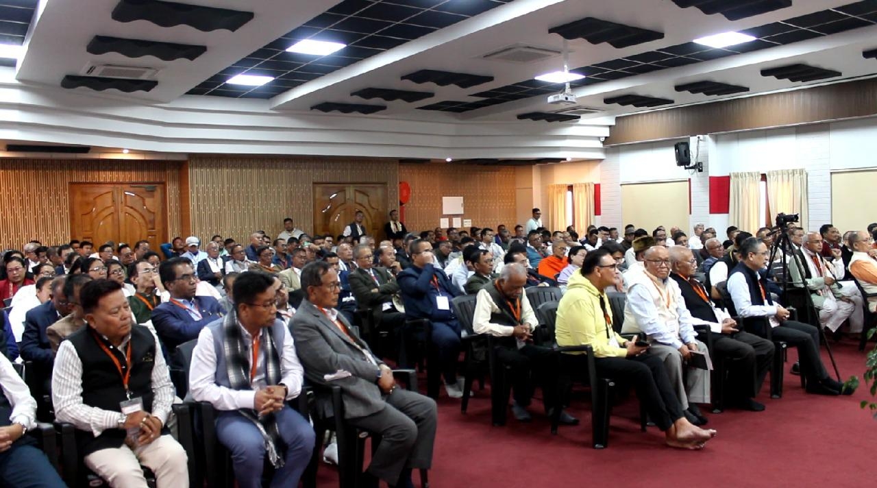 इम्फाल में सरसंघचालक डॉ. मोहन भागवत के कार्यक्रम की तस्वीर।।