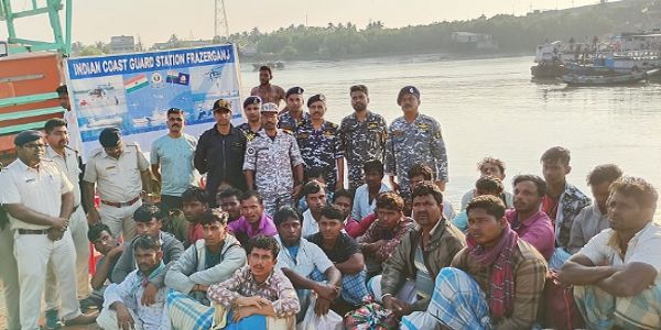 बंगाल की उत्तरी खाड़ी में पकड़े गए मछुआरे