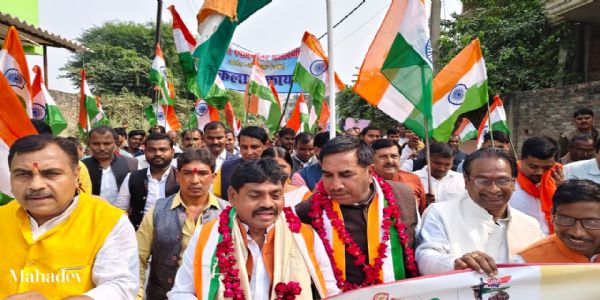 सरदार पटेल की 150वीं जयंती पर सात किमी. लंबी तिरंगा यात्रा ने बांधा समा