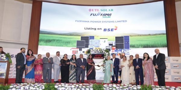 फुजियामा पावर सिस्टम्स का शेयर पहले दिन के कारोबार में करीब नौ फीसदी टूटा