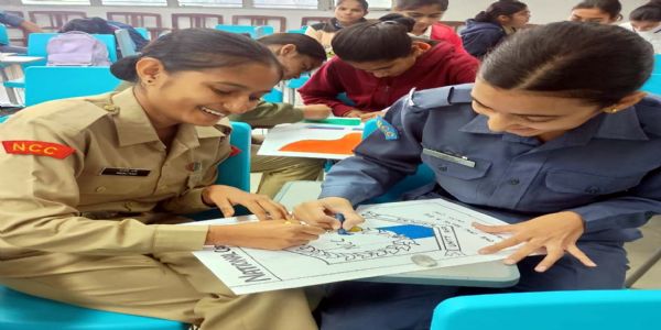 हिसार : गुरु जम्भेश्वर विवि. में उत्साह व अनुशासन के साथ मनाया गया एनसीसी डे