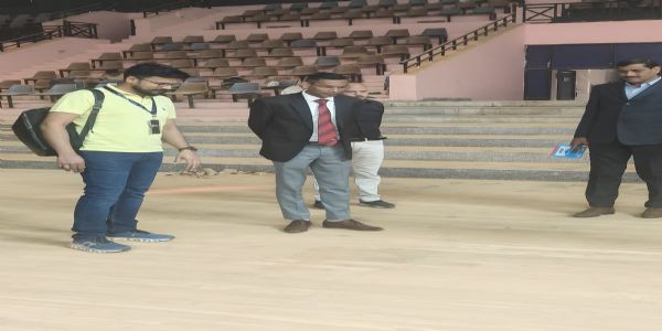 शासन सचिव नीरज के. पवन ने  खेल मैदानों का  किया निरीक्षण