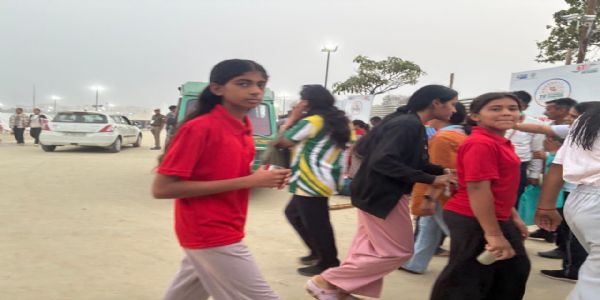 राष्ट्रीय जंबूरी में आए प्रतिभागी