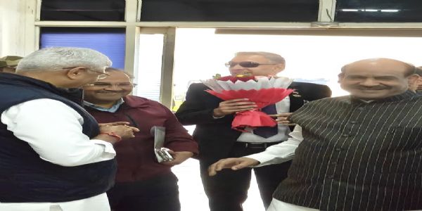 उप राष्ट्रपति राधाकृष्णन और लोकसभा अध्यक्ष बिड़ला का जोधपुर पहुंचने पर स्वागत