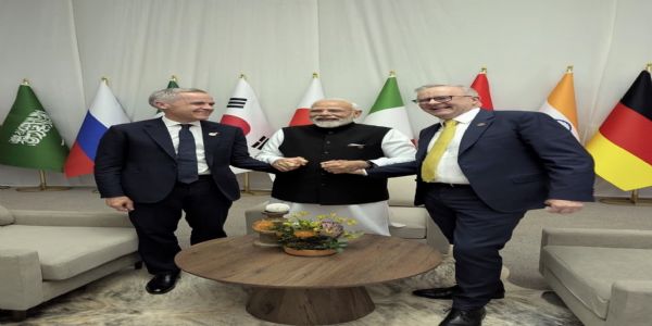 भारत, ऑस्ट्रेलिया और कनाडा के प्रधानमंत्री