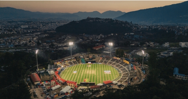 नेपाल का क्रिकेट ग्राउंड जहां एन पी एल का खेल हो रहा नेपाल का क्रिकेट ग्राउंड जहां एन पी एल का खेल हो रहा