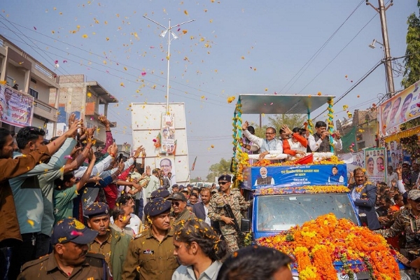 गंजबासौदा में रोड शो