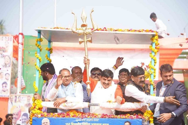 गंजबासौदा में रोड शो