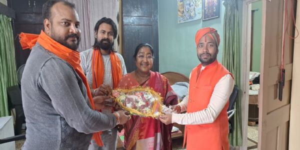 बजरंग दल के प्रतिनिधियों ने नरपतगंज विधायक को दी बधाई,हिन्दू और हिंदुत्व को बचाने के प्रयास की अपील